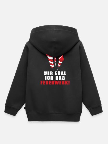 Pyro hat Silvester Feuerwerk Pyrotechnik Silvester - Kinder Premium Organic Hoodie - Schwarz