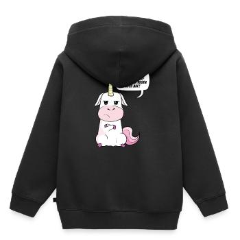 Ich Rege Mich Nicht Auf Die Anderen Regen Mich Auf - Kinder Premium Organic Hoodie - Schwarz - Hinten - AI Model Kid Male (0cm)