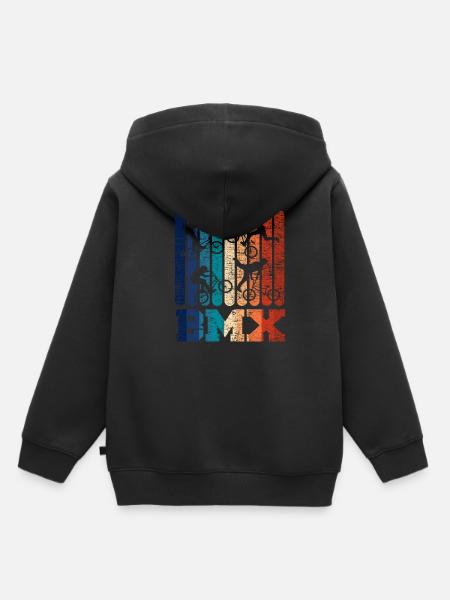 Retro BMX - Kinder Premium Organic Hoodie - Schwarz