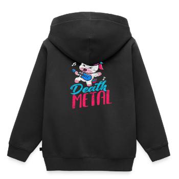 Einhorn Metal Musik Death Metal - Kinder Premium Organic Hoodie - Schwarz - Hinten - AI Model Kid Male (0cm)