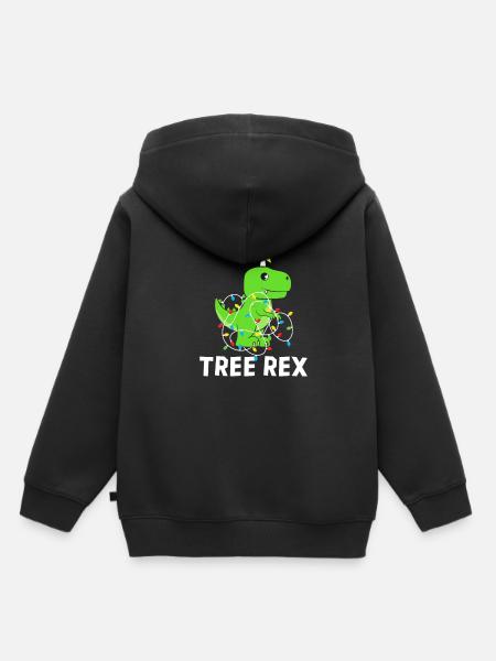 Tree Rex - Kinder Premium Organic Hoodie - Schwarz