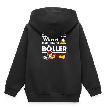 Ich Bin Nicht Ich Wenn Ich Nicht Böller Feuerwerk - Kinder Premium Organic Hoodie - Schwarz - Hinten - AI Model Kid Male (0cm)