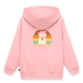 Matura No Problama 2022 Abschluss Schulabschluss - Kinder Premium Organic Hoodie - Rosa - Hinten - AI Model Kid Female (0cm)