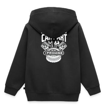 Automechaniker Teile - Kinder Premium Organic Hoodie - Schwarz - Hinten - AI Model Kid Male (0cm)