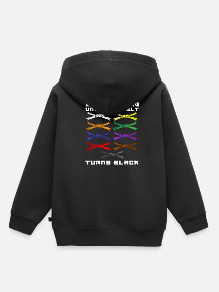 Karate Schwarzer Gürtel Geschenk - Kinder Premium Organic Hoodie - Schwarz