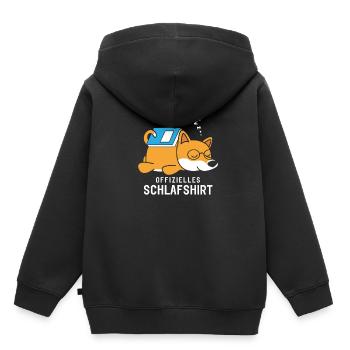 Official Sleeper Shirt Pajamas Pajamas Dog - Kids Premium Organic Hoodie - black - Back - AI Model Kid Male (0cm)