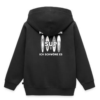 Nur Noch Ein SUP Ich Schwöre Es Stand Up Paddel - Kinder Premium Organic Hoodie - Schwarz - Hinten - AI Model Kid Male (0cm)
