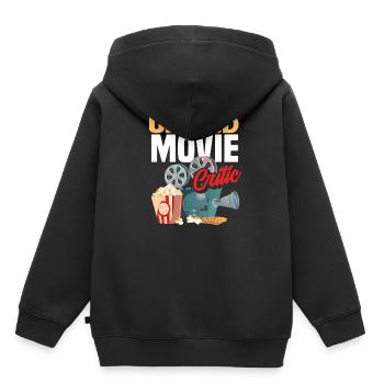Film Kritiker Kinogänger - Kinder Premium Organic Hoodie - Schwarz - Hinten - AI Model Kid Male (0cm)