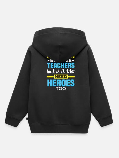 Schulhausmeister Helden Lehrer - Kinder Premium Organic Hoodie - Schwarz