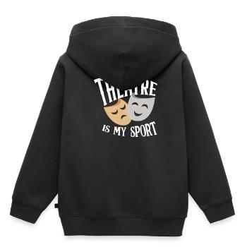 Theatre Sport Hobby Profession - Kids Premium Organic Hoodie - black - Back - AI Model Kid Male (0cm)