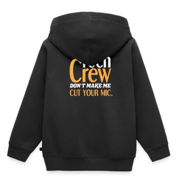 Équipe de techniciens de théâtre - Sweat Premium à capuche enfant bio - noir - Dos - AI Model Kid Male (0cm)