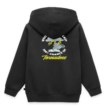 Storm Chaser Week-end Storm Chase - Sweat Premium à capuche enfant bio - noir - Dos - AI Model Kid Male (0cm)