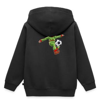Santa Claus Football Player Eleven - Kids Premium Organic Hoodie - black - Back - AI Model Kid Male (0cm)