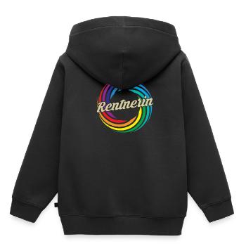 Rentnerin 2023 - Kinder Premium Organic Hoodie - Schwarz - Hinten - AI Model Kid Male (0cm)