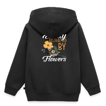 Florist Floristen Blumenliebhaber - Kinder Premium Organic Hoodie - Schwarz - Hinten - AI Model Kid Male (0cm)