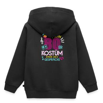 Das Ist Mein 80er Kostüm Ende Des Gesprächs - Kinder Premium Organic Hoodie - Schwarz - Hinten - AI Model Kid Male (0cm)