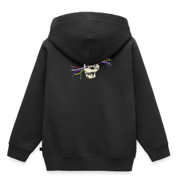 Câbles à main Synthétiseur de câble audio électronique - Sweat Premium à capuche enfant bio - noir - Dos - AI Model Kid Male (0cm)