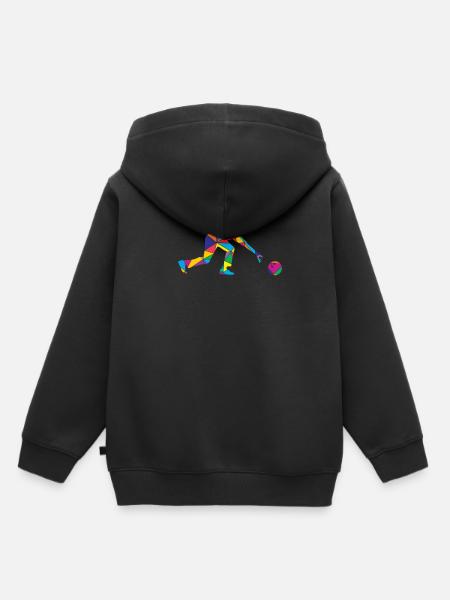 Bowling Polygon Funny Bowler - Sweat Premium à capuche enfant bio - noir