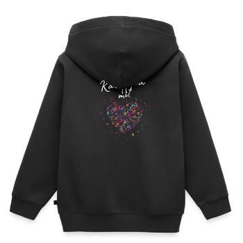 Verkäuferin mit Herz Einzelhandel Kauffrau - Kinder Premium Organic Hoodie - Schwarz - Hinten - AI Model Kid Male (0cm)