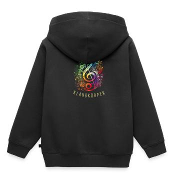 Orchestra Choir Orchestra Music Treble Clef - Kids Premium Organic Hoodie - black - Back - AI Model Kid Male (0cm)