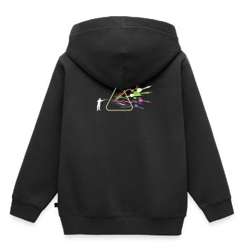 Dart Prism Rainbow Light Funny Physics - Kids Premium Organic Hoodie - black - Back - AI Model Kid Male (0cm)