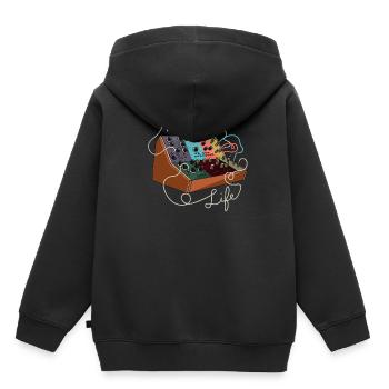 Modular Life Electronic Musical Synthesizer - Kids Premium Organic Hoodie - black - Back - AI Model Kid Male (0cm)
