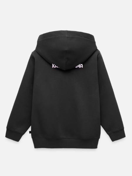 Katzen Mama - Kinder Premium Organic Hoodie - Schwarz
