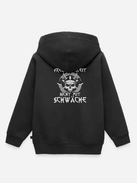 Walhalla Freundlichkeit Schwäche - Kinder Premium Organic Hoodie - Schwarz