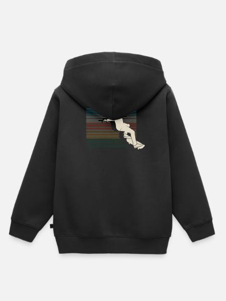 Skateboard - Kinder Premium Organic Hoodie - Schwarz