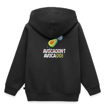 Avocat’t Avocado Training Chemise Fitness Training - Sweat Premium à capuche enfant bio - noir - Dos - AI Model Kid Male (0cm)