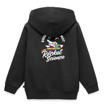 LGBTQ Gleichberechtigung Ist Keine Wissenschaft - Kinder Premium Organic Hoodie - Schwarz - Hinten - AI Model Kid Male (0cm)