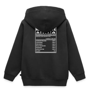 Immobilienmakler Informationen Geschenkidee - Kinder Premium Organic Hoodie - Schwarz - Hinten - AI Model Kid Male (0cm)