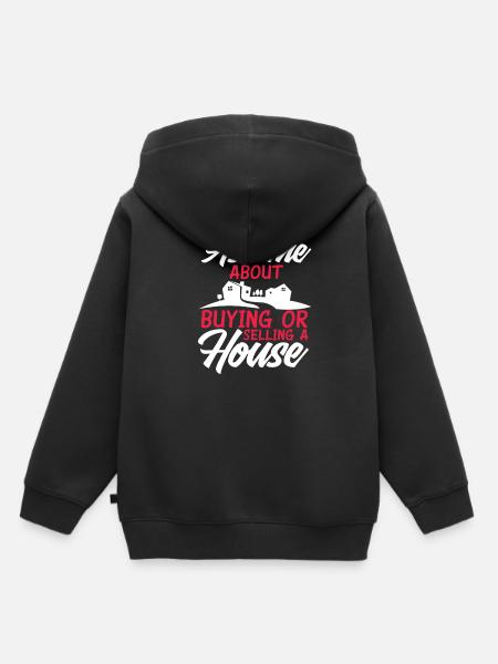 Immobilienmakler - Kinder Premium Organic Hoodie - Schwarz