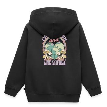 Journée de la Terre Une Terre et une Famille - Sweat Premium à capuche enfant bio - noir - Dos - AI Model Kid Male (0cm)