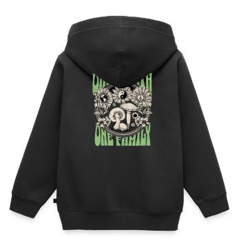 One Earth One Family Earth Day - Kinder Premium Organic Hoodie - Schwarz - Hinten - AI Model Kid Male (0cm)