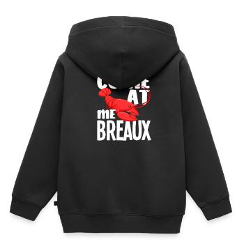 Langusten - Kinder Premium Organic Hoodie - Schwarz - Hinten - AI Model Kid Male (0cm)