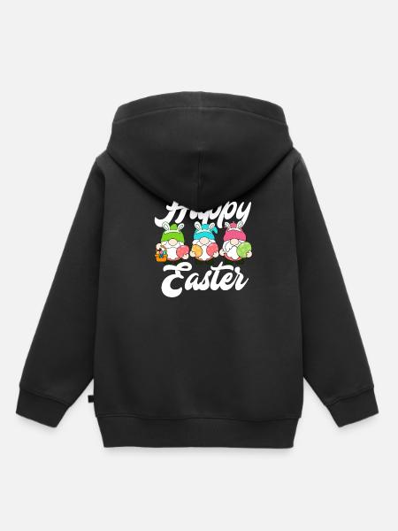 Frohe Ostern - Kinder Premium Organic Hoodie - Schwarz