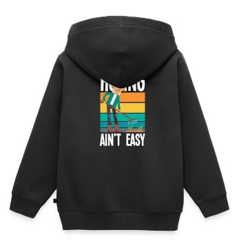 Jardinage Jardinier de jardin - Sweat Premium à capuche enfant bio - noir - Dos - AI Model Kid Male (0cm)