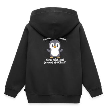 I function best under pressure - Kids Premium Organic Hoodie - black - Back - AI Model Kid Male (0cm)