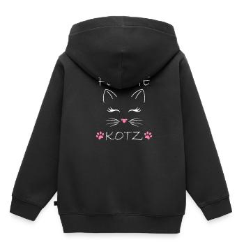 Joli vomi - Sweat Premium à capuche enfant bio - noir - Dos - AI Model Kid Male (0cm)
