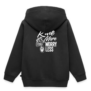 Ride More Bike Mountain Bike - Kids Premium Organic Hoodie - black - Back - AI Model Kid Male (0cm)