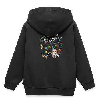 Out of the way: Here comes a kindergartner - Kids Premium Organic Hoodie - black - Back - AI Model Kid Male (0cm)