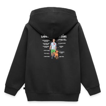 Anatomie eines Labrador Besitzers - Kinder Premium Organic Hoodie - Schwarz - Hinten - AI Model Kid Male (0cm)
