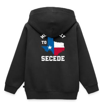 Le Texas s’est séparé - Sweat Premium à capuche enfant bio - noir - Dos - AI Model Kid Male (0cm)