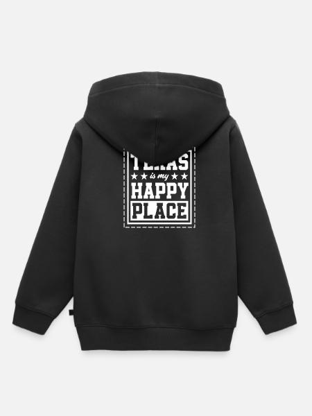 Texas Lieblingsplatz - Kinder Premium Organic Hoodie - Schwarz