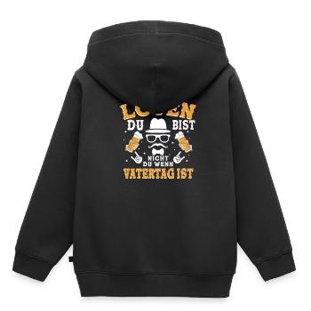 Löten Du bist nicht du wenn Männertag - Kinder Premium Organic Hoodie - Schwarz - Hinten - AI Model Kid Male (0cm)
