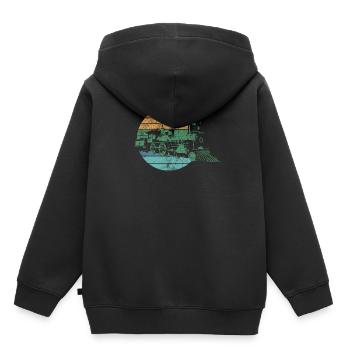 Train Trains Train Drivers - Kids Premium Organic Hoodie - black - Back - AI Model Kid Male (0cm)