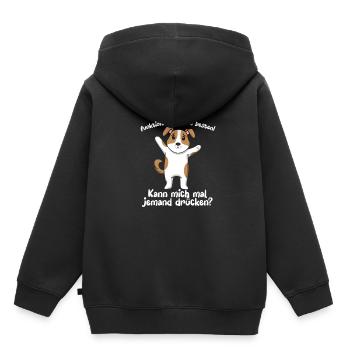 Je fonctionne mieux sous pression - Sweat Premium à capuche enfant bio - noir - Dos - AI Model Kid Male (0cm)
