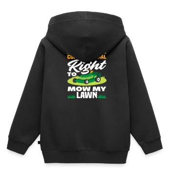 Paysagiste - Sweat Premium à capuche enfant bio - noir - Dos - AI Model Kid Male (0cm)