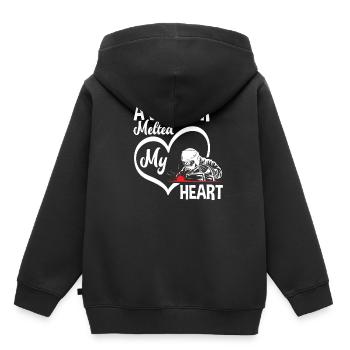 Un soudeur m’a fait fondre le cœur - Sweat Premium à capuche enfant bio - noir - Dos - AI Model Kid Male (0cm)